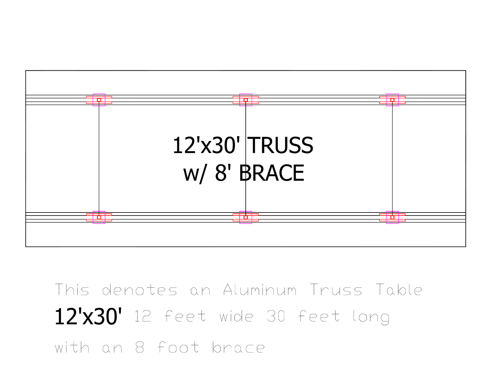 12 by 30 table identification reference
