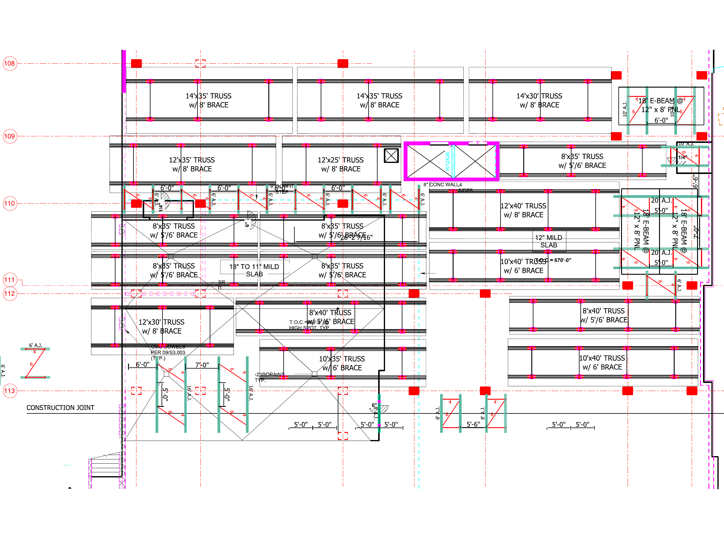Astor Club Westhaven original formwork plan